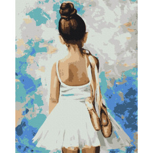 Рисуване по номера Малка Балерина, с подрамка, 40х50 см.