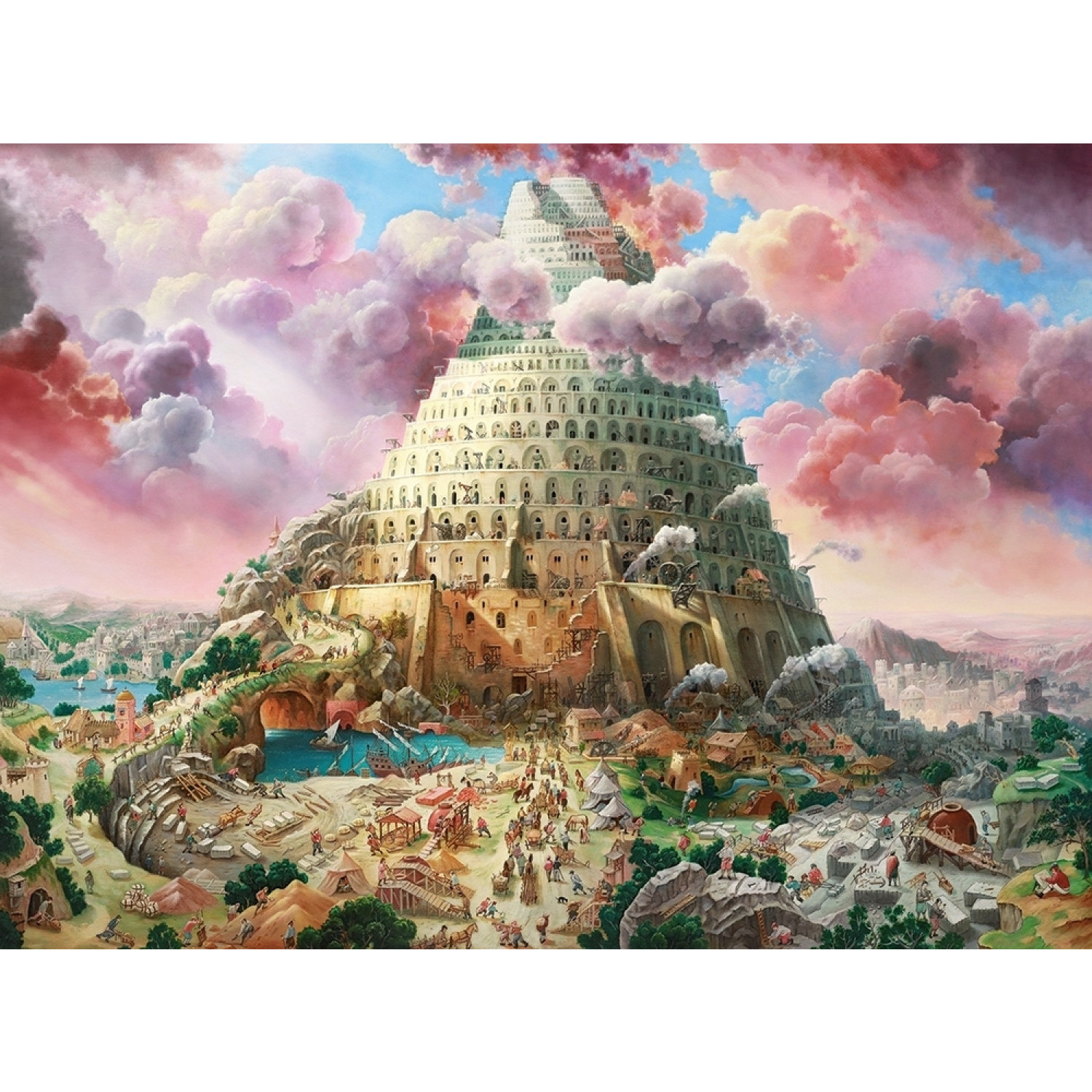 Пъзел Castorland Tower Babel, 3000 елемента, C-300563