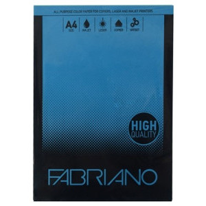 Цветна хартия Fabriano А4, тъмно синя