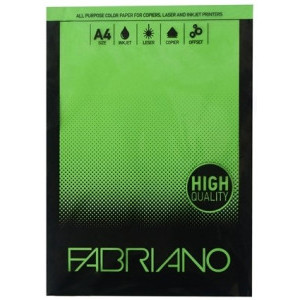 Цветна хартия Fabriano А4, тревисто зелен