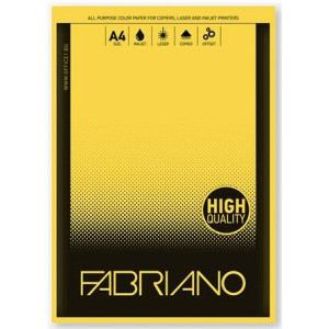 Цветна хартия Fabriano А4, жълта
