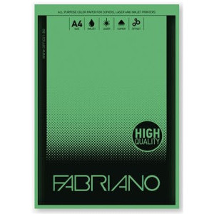 Цветна хартия Fabriano А4, зелена