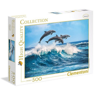 Пъзел Clementoni High Quality Collection Делфини, 500 елемента, 35055