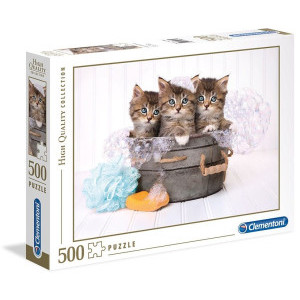 Пъзел Clementoni Kittens and Soap, 500 елемента, 35065