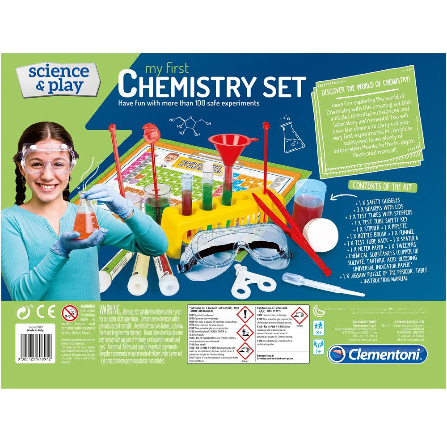 Моята Първа Clementoni Science Play Химическа Лаборатория, 61897