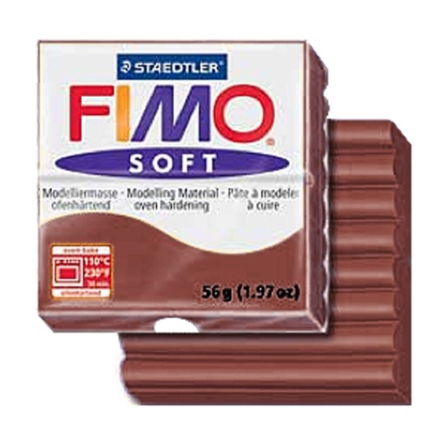 Полимерна глина Staedtler Fimo Soft,56 g шоколад 75