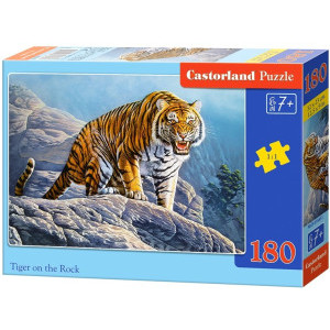 Пъзел Castorland Tiger on the Rock, 180 елемента, B-018451