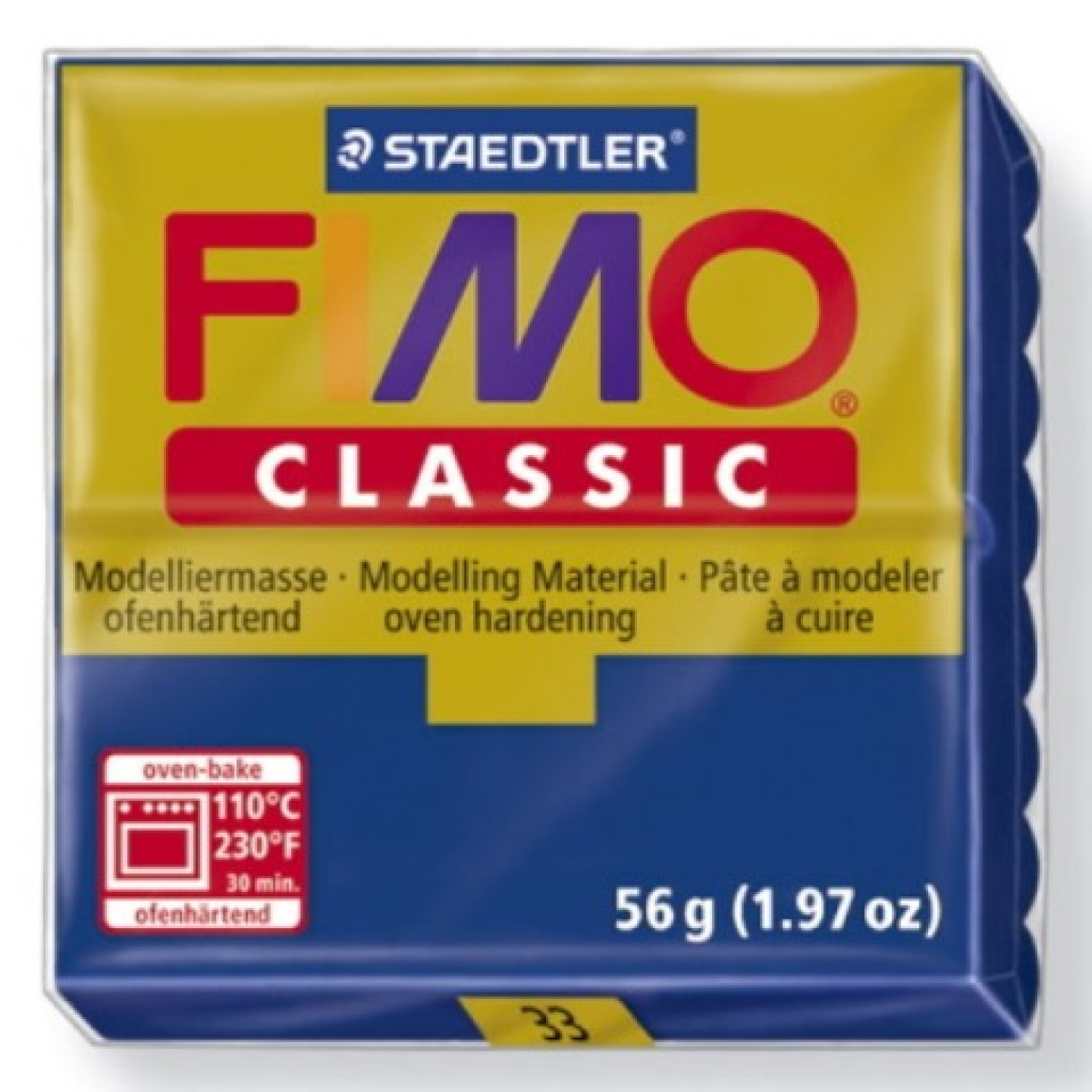Полимерна глина Staedtler Fimo Classic,56 g син 33