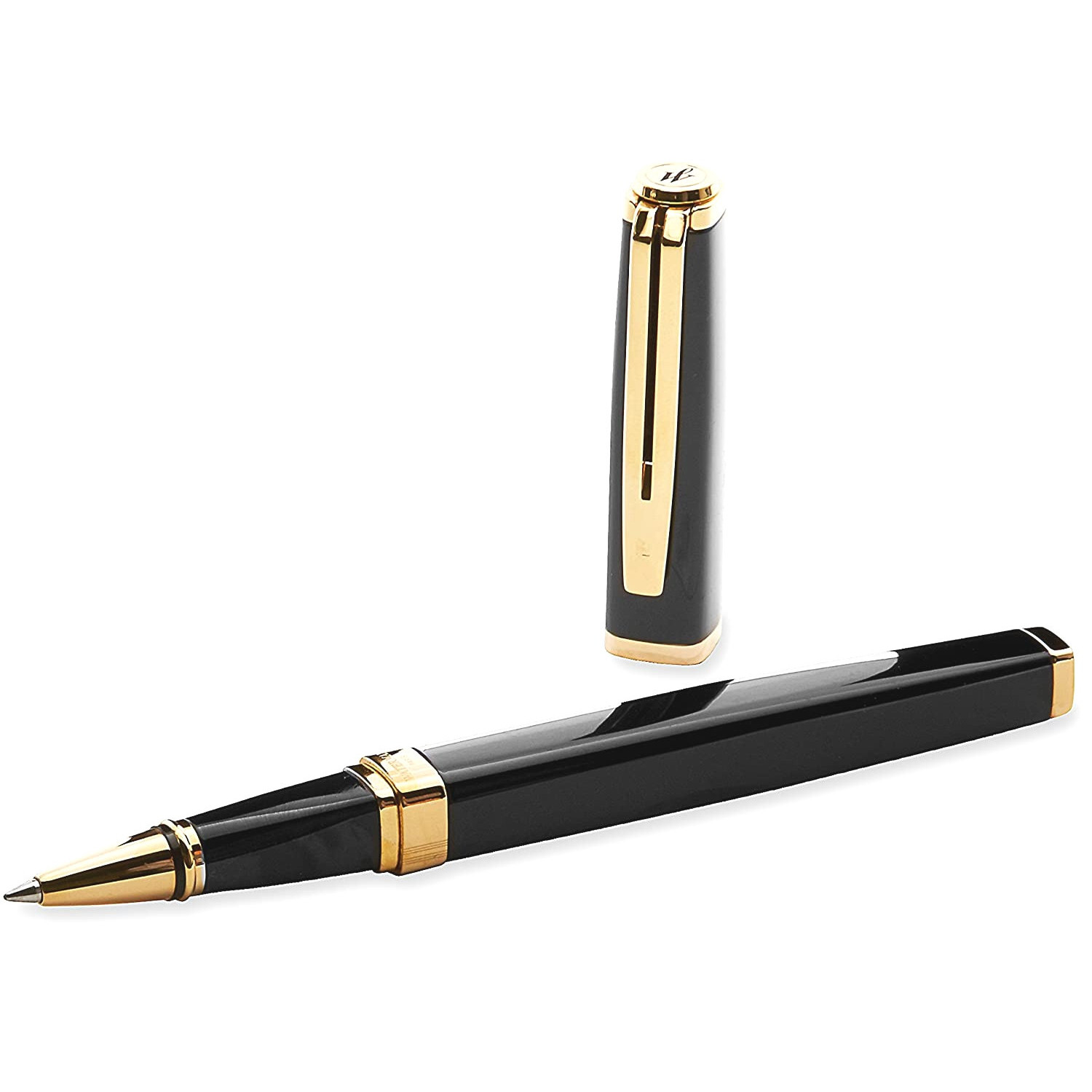 Ролер Waterman Exception Slim, Black and Gold