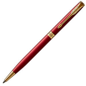 Химикалка Parker Sonnet Slim Red and Gold