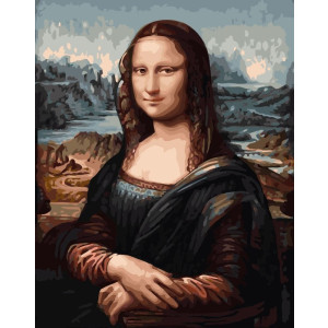 Рисуване по номера Мона Лиза, с подрамка, 40х50 см.