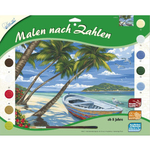 Рисуване по номера Плаж, Classic, с акрилни бои