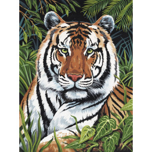 Рисуване по номера Тигър, с подрамка, 23х30 см.