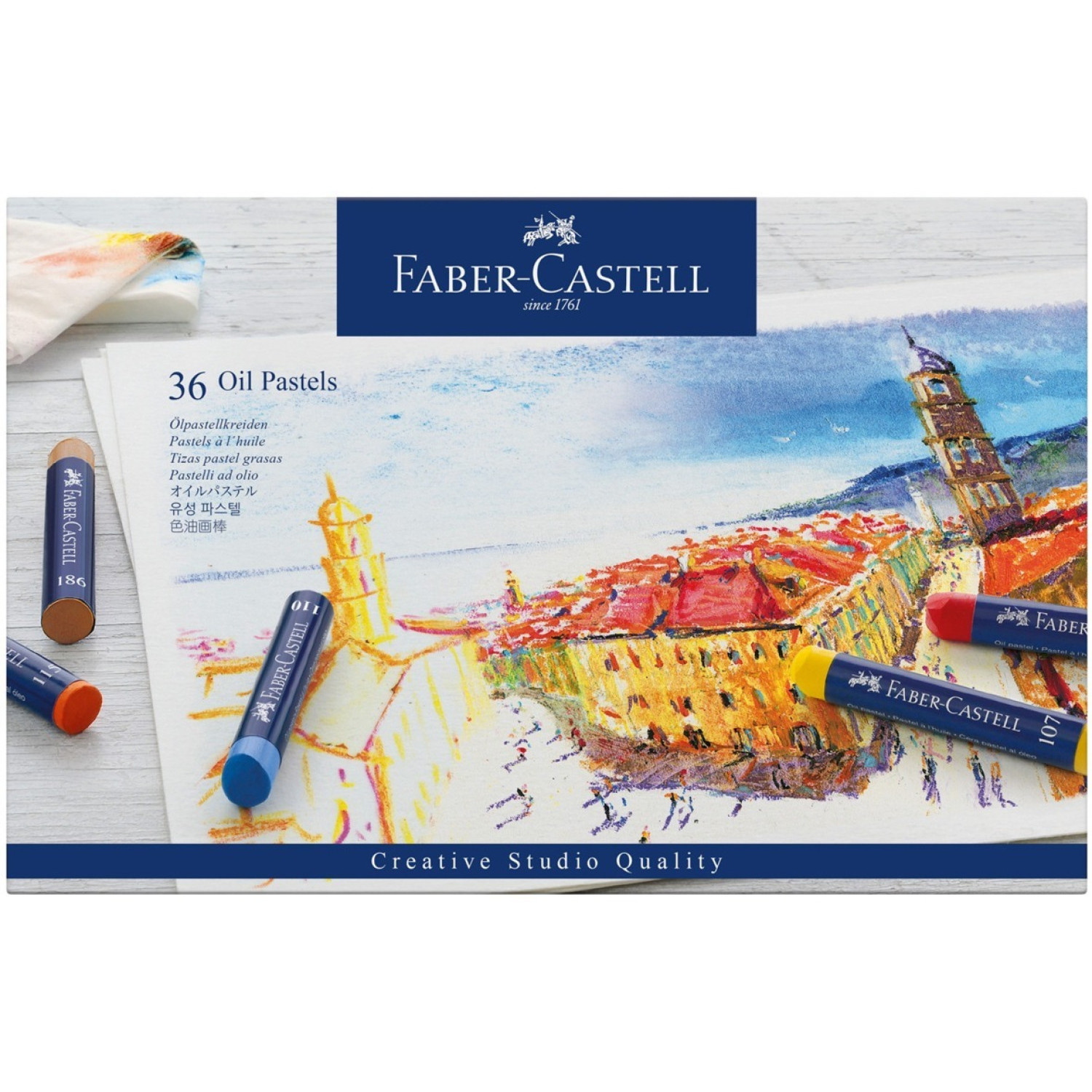 Пастели Faber-castell Goldfaber Creativ, 36 цвята