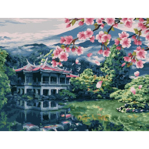 Рисуване по номера Oriental Expanses, с подрамка, 40х50 см.