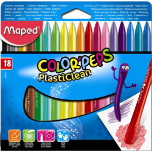Пастели Maped Color Peps, пласти, 18 цвята