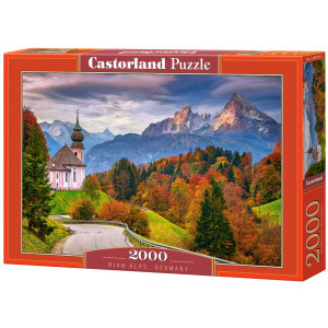 Пъзел Castorland Autumn in Bravarian Alps, Germany, 2000 елемента, C-200795-1