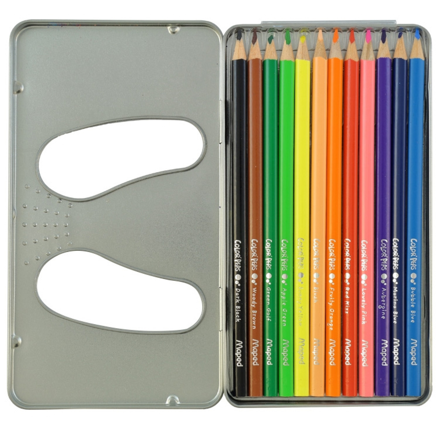 Цветни моливи Maped Color Peps метална кутия