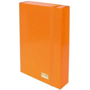 Кутия с ластик Spree 250х350х50 оранж, картон