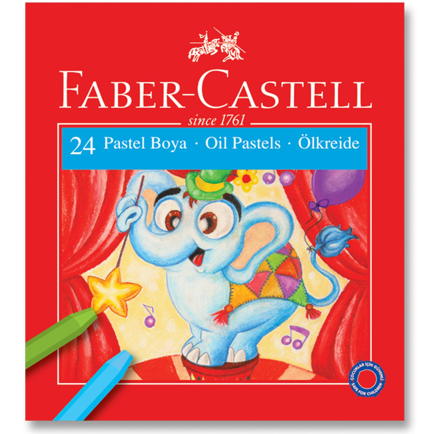 Пастели Faber-castell, маслени, 24 цвята