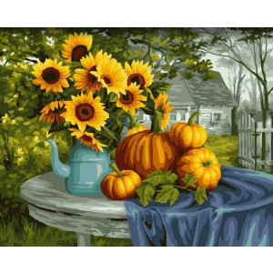 Рисуване по номера Топла есен, с подрамка, 40х50 см.