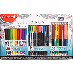 Комплект за рисуване Maped Colouring Set, 33 части
