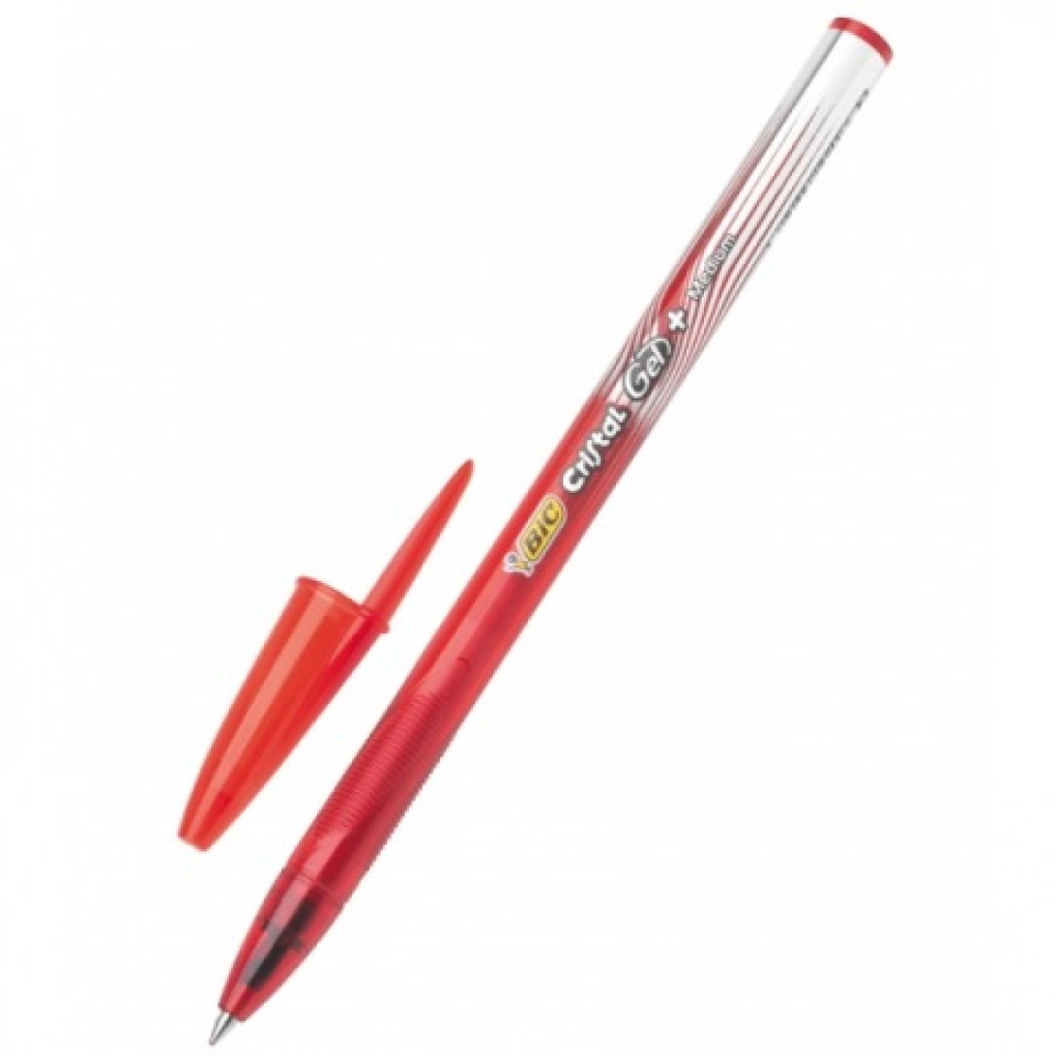 Химикалка BIC Cristal Gel, 0.6 мм, червена