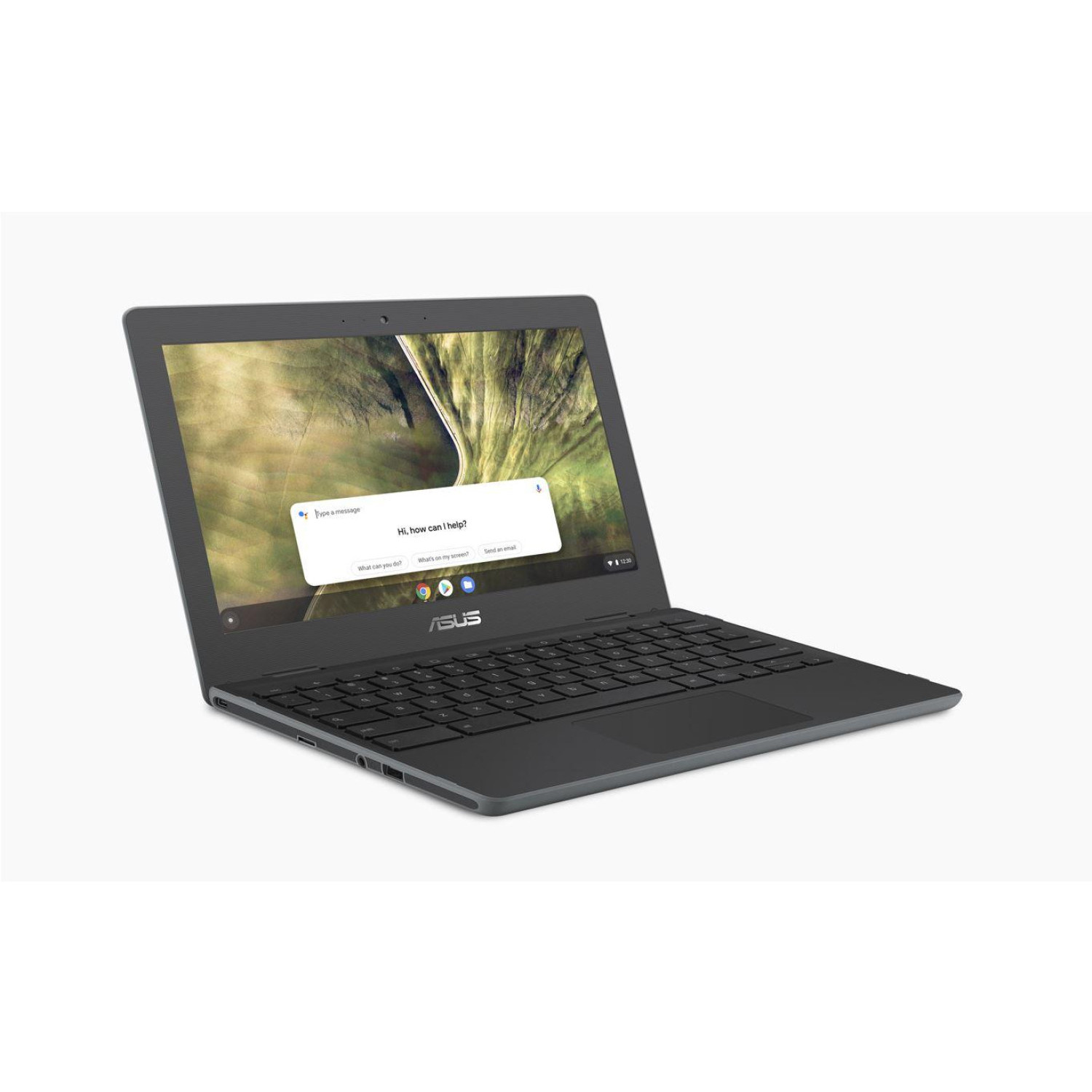 Лаптоп ASUS Chromebook C204EE-GJ0219, Intel Celeron N4000, 11.6" HD 1366x768, LPDDR4 4GB, eMMC 32GB, WiFi, ChromeOS, Dark Grey