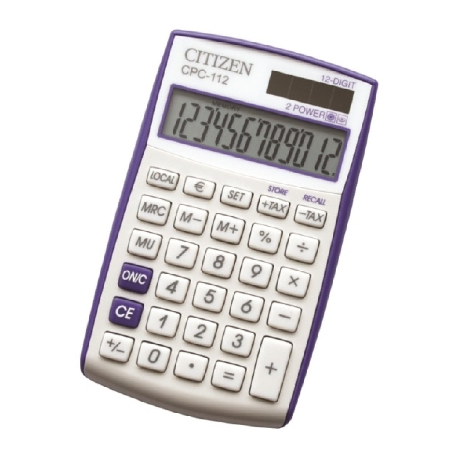 Настолен калкулатор Citizen Vivid CPC 112, лилав