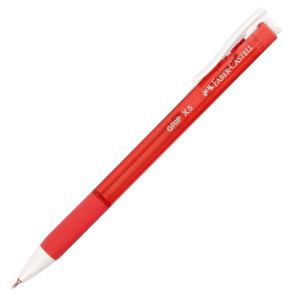 Химикалка Faber-castell Grip X5, червена