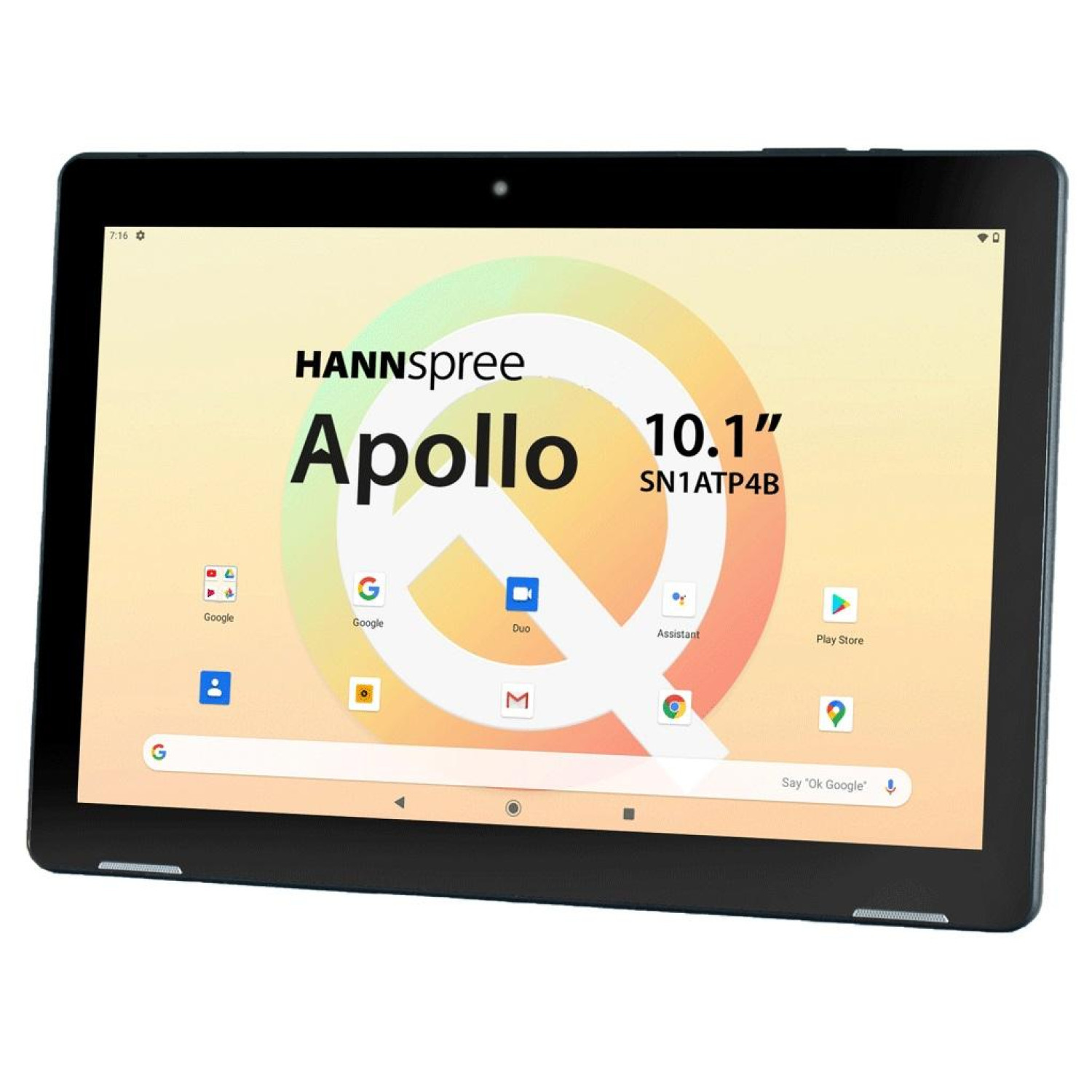 Таблет HANNspree Pad Apollo, 10.1”, Quad Core 2.0 Ghz, 3GB RAM, 32GB, Wi-Fi, Bluetooth, IPS, Черен