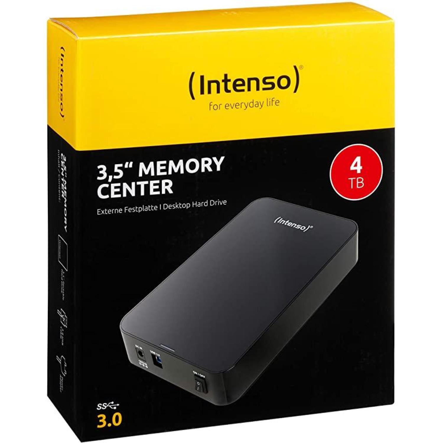 Външен хард диск Intenso, 3.5", 4TB, USB3.0