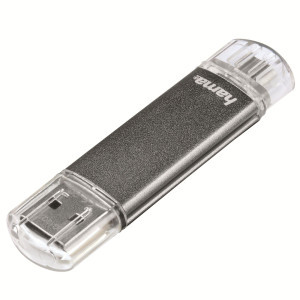 USB памет HAMA Тип USB-C Laeta 124161, 16GB, USB 3.1 Type-C, Сребрист