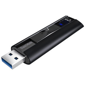 USB памет SanDisk Extreme PRO USB 3.1 Solid State Flash Drive, 128GB, Черен