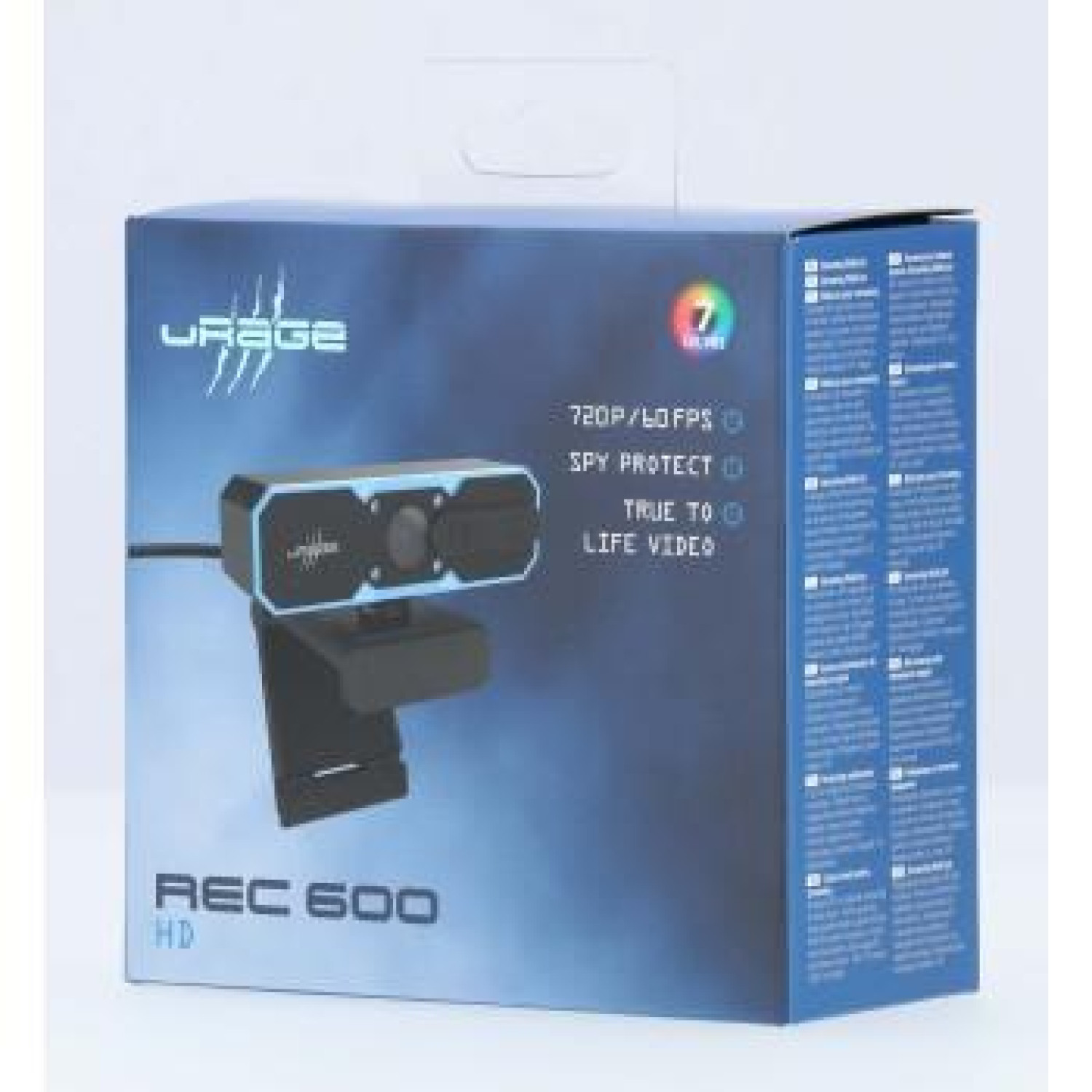 Уеб камера HAMA uRage REC 600 HD, HD, Стриминг, Микрофон, Черна