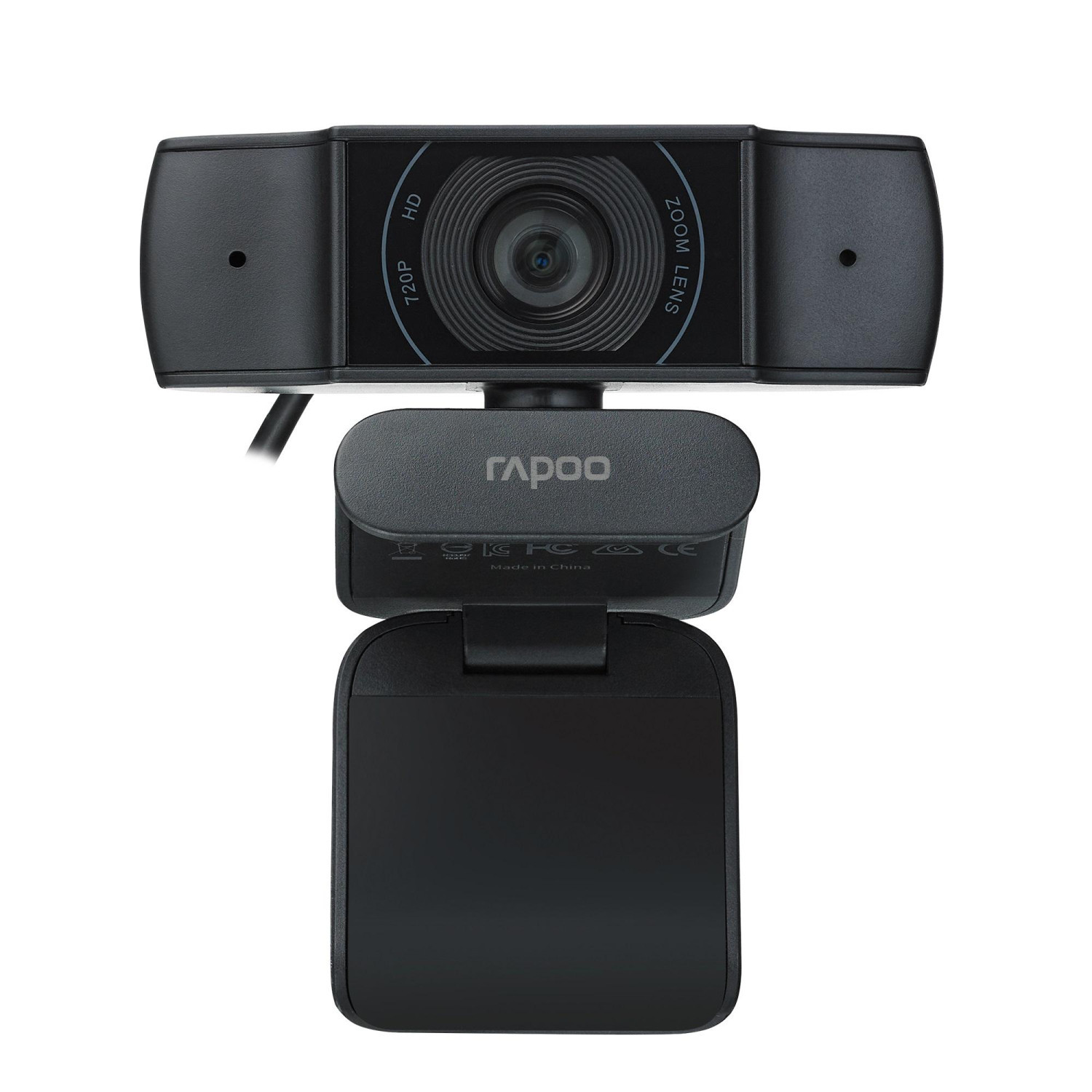 Уеб камера Rapoo XW170, микрофон, HD 720p, 30 fps, Черен