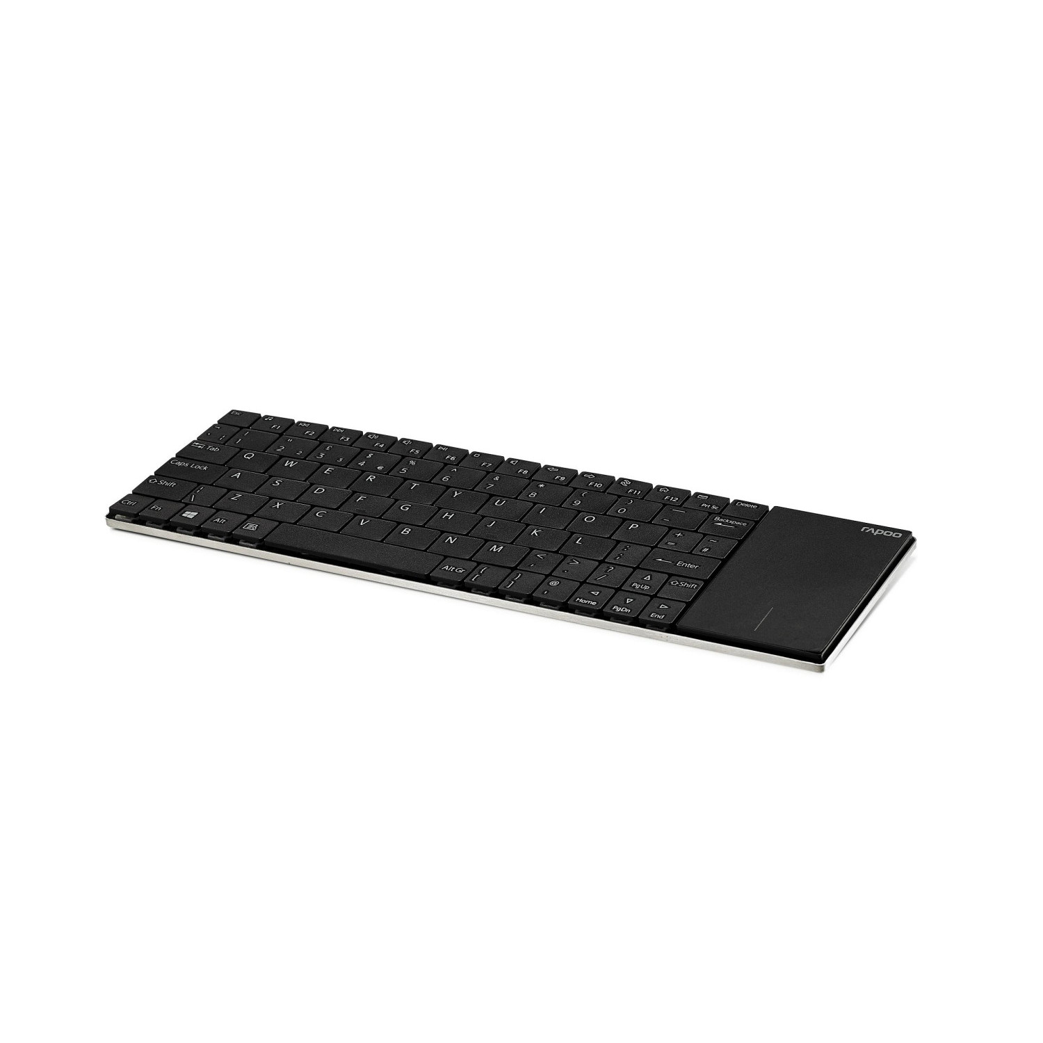 Безжична клавиатура RAPOO E2710, Мултимедийна, 2.4Ghz, Тъч-пад, Кирилизирана, Черен
