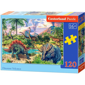 Пъзел Castorland Динозаври, 120 елемента, В-13234-1