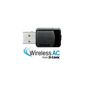 Безжичен Wireless адаптер D-Link, Dual band, AC600 MU-MIMO, 2.4GHz, USB 2.0, Черен