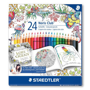 Цветни моливи Staedtler Johana Basford Ergosoft, 24 цвята