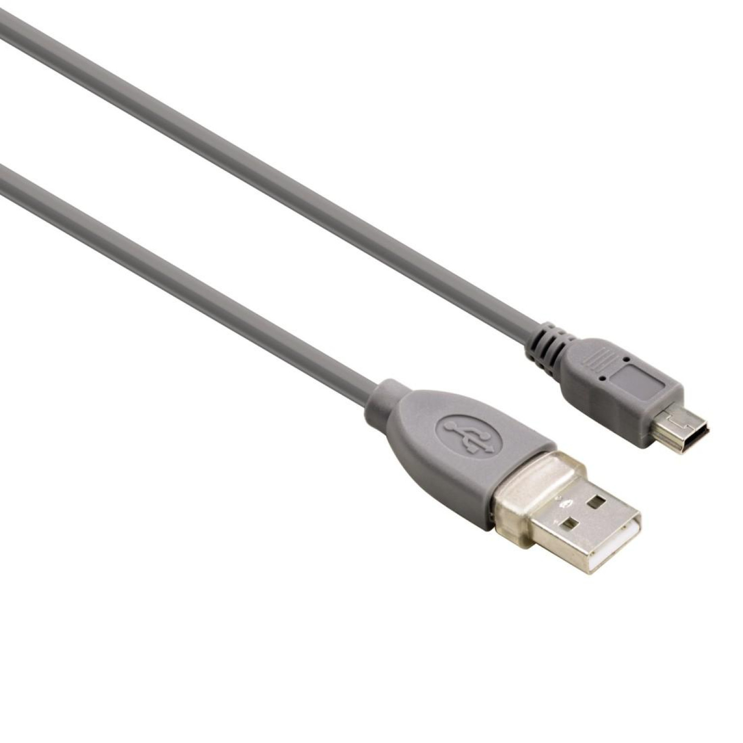 Кабел HAMA 39661 USB-A мъжко - USB-B mini мъжко, 0.25 м, 1 звезда