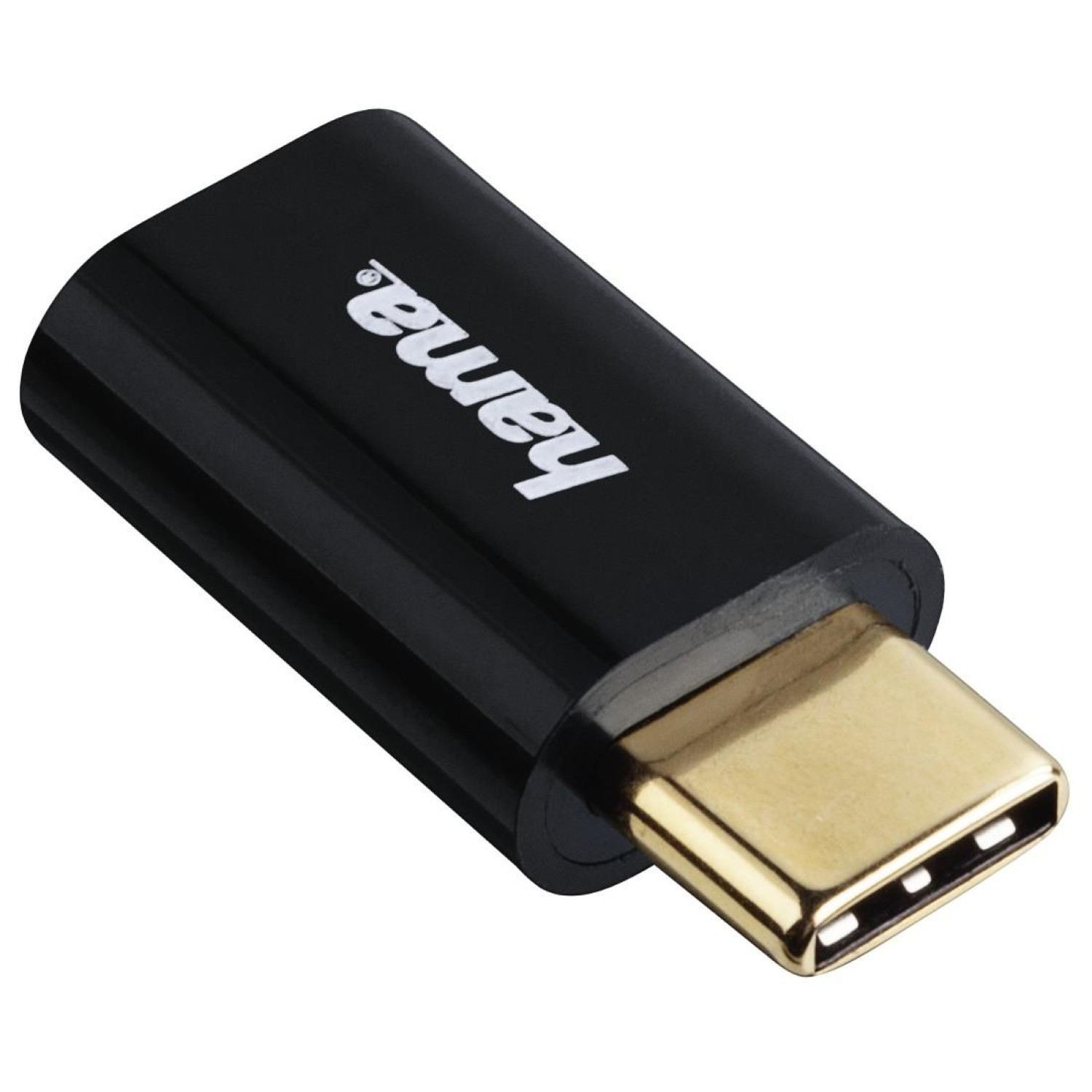 Адаптер HAMA  USB-C мъжко- Micro USB B женско , 480Mbit/s, Черен