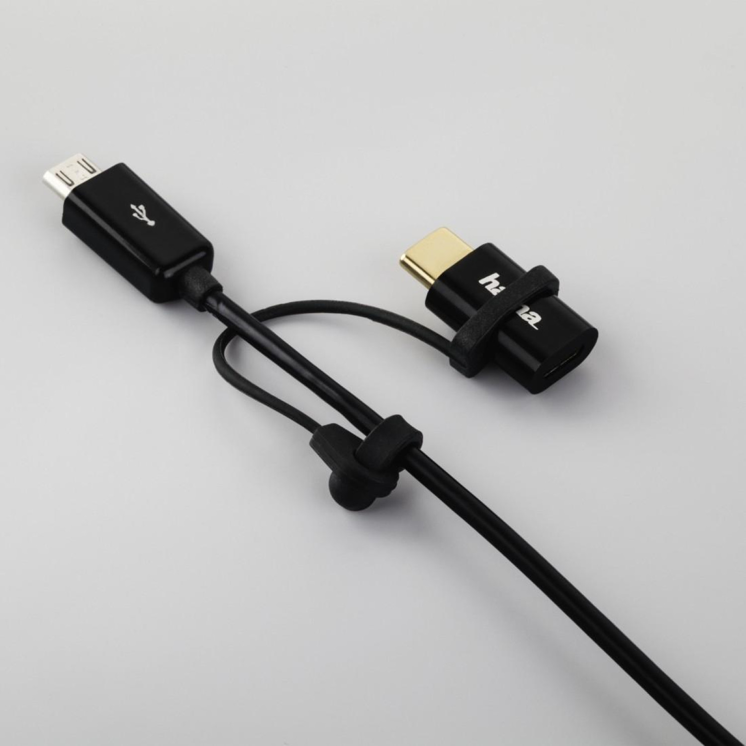 Адаптер HAMA  USB-C мъжко- Micro USB B женско , 480Mbit/s, Черен