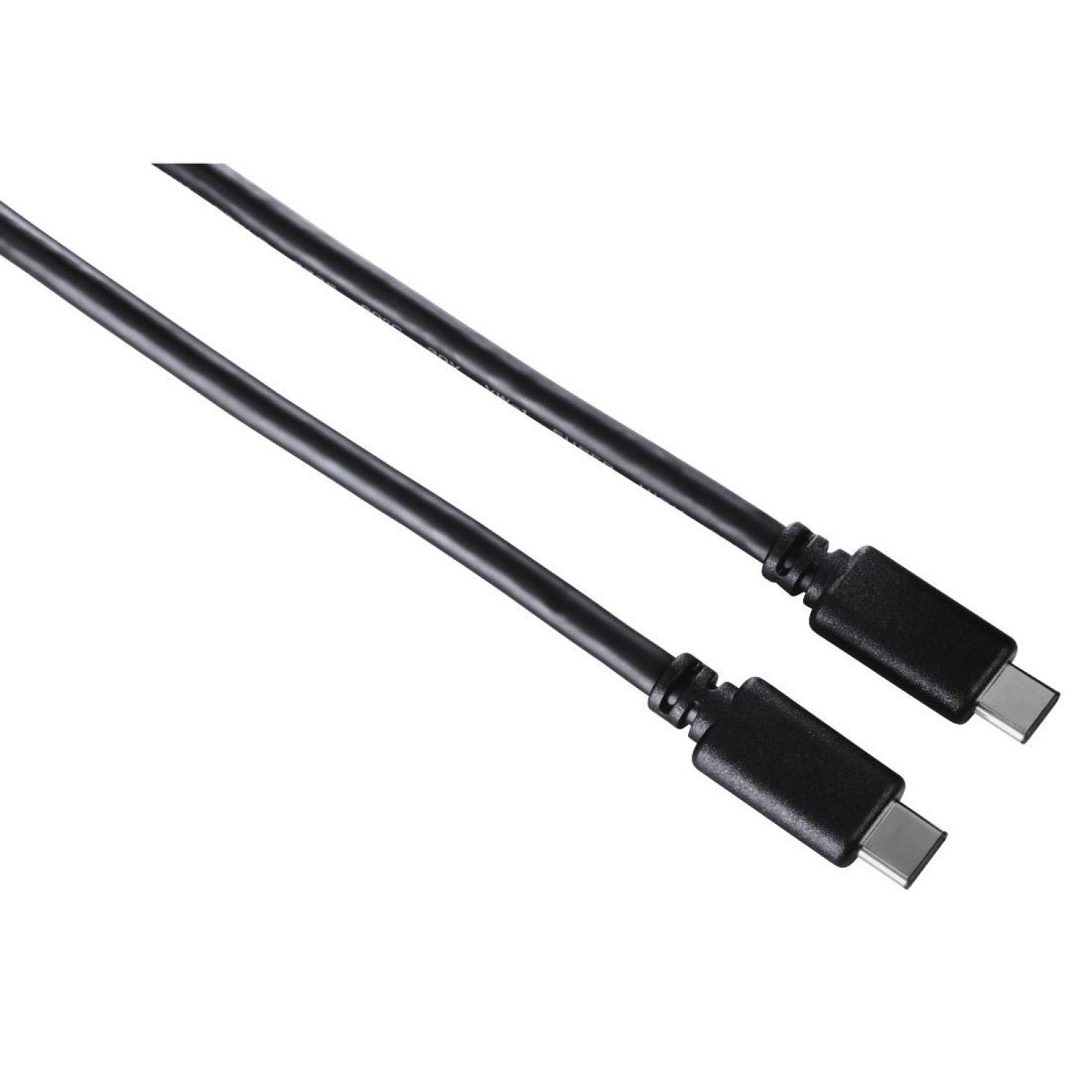 Кабел HAMA USB-C мъжко - USB-C мъжко, 0.75 м, 480Mb/s, Черен