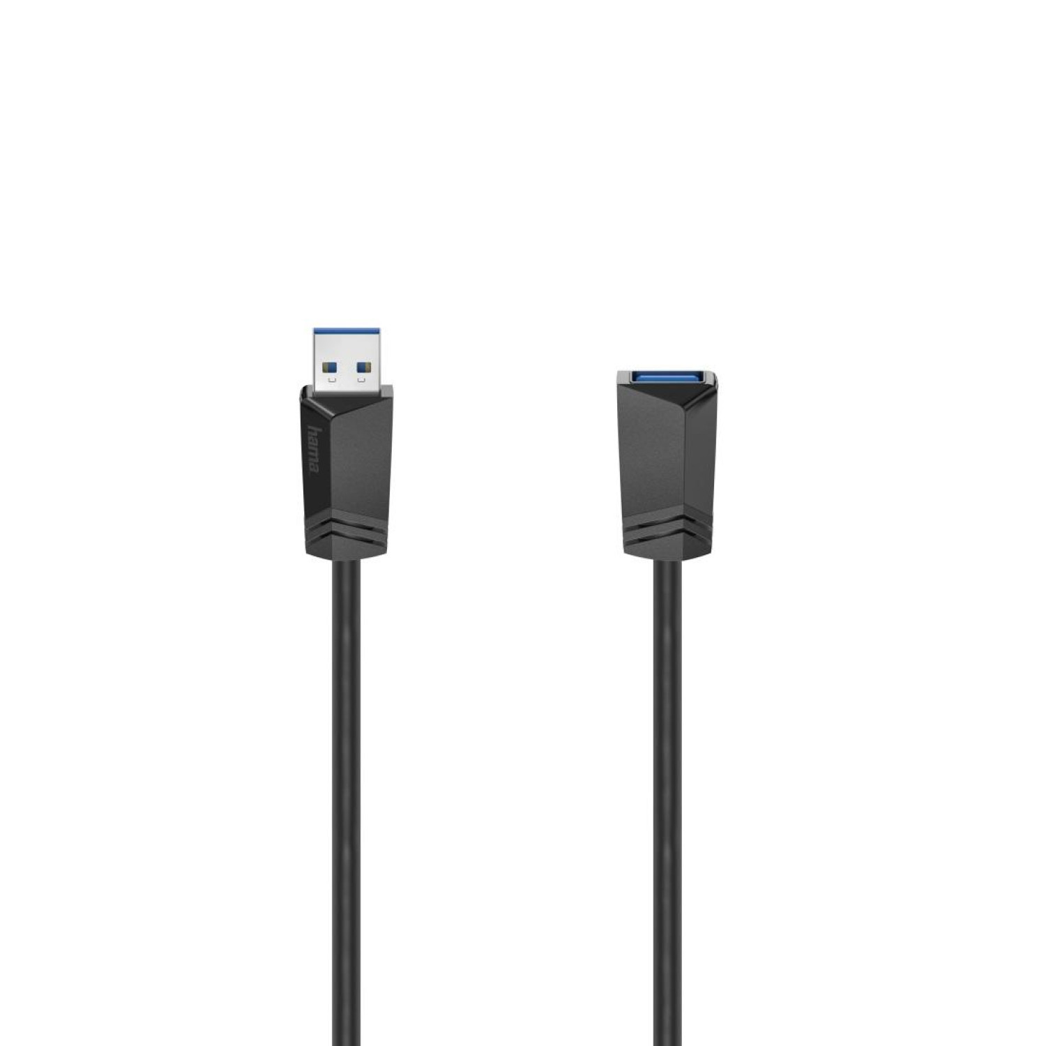 Удължителен кабел HAMA 200628 USB-A мъжко - USB-А женско,1.5 м, Екраниран, Черен
