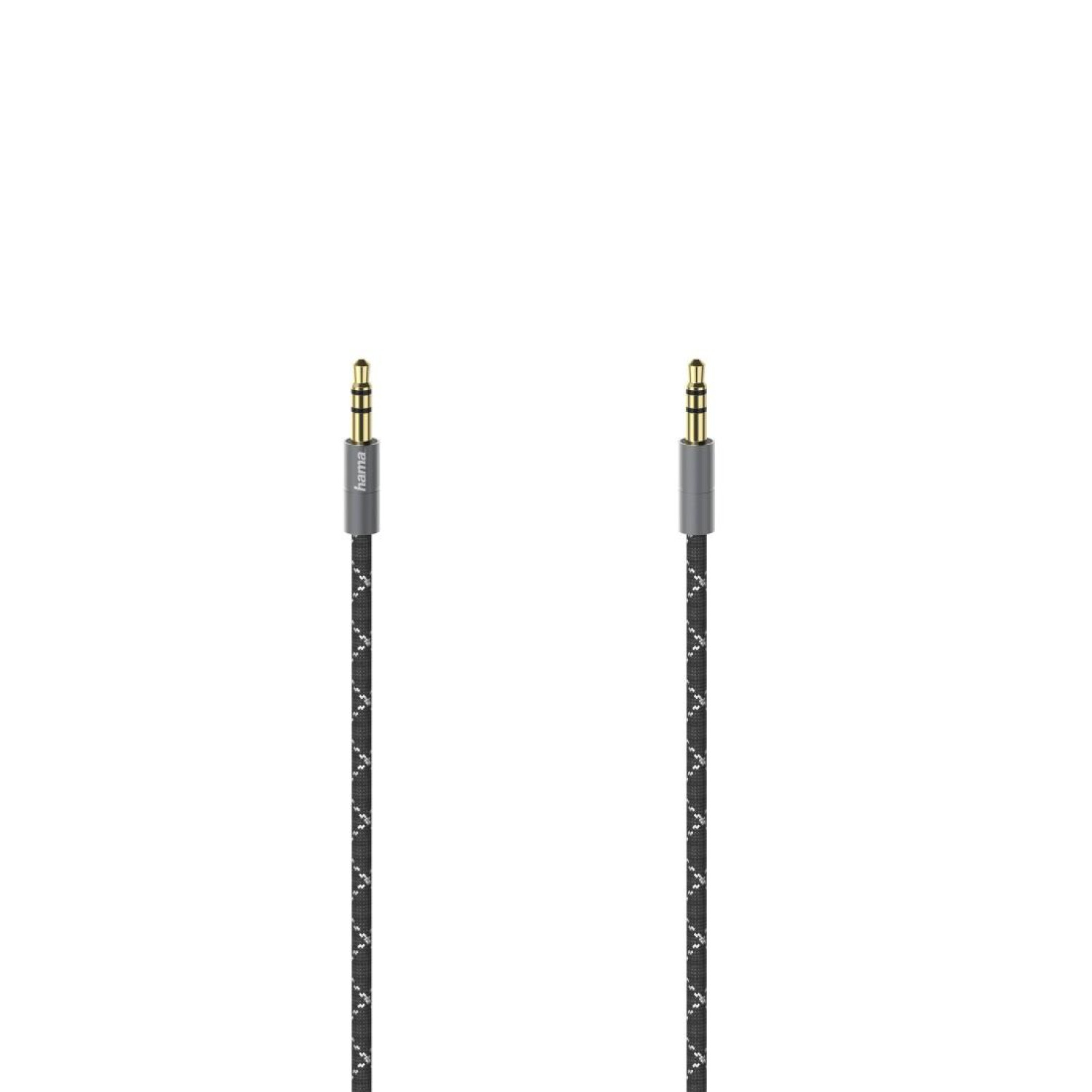 Аудио кабел HAMA 205130, 3.5мм жак мъжко - 3.5мм жак мъжко, Метал, Позлатени конектори, 1.5м, Черен