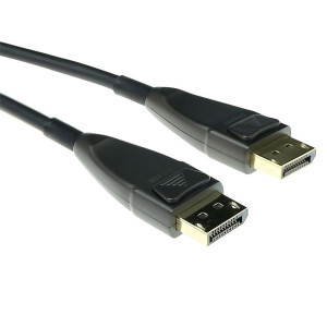 Кабел ACT AK4030, DisplayPort мъжко - DisplayPort мъжко, 10 м, Черен