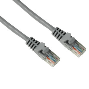 Мрежов кабел HAMA, 46741, CAT 5e, UTP, RJ-45 - RJ-45, 1.5 m, 1 Star, Сив