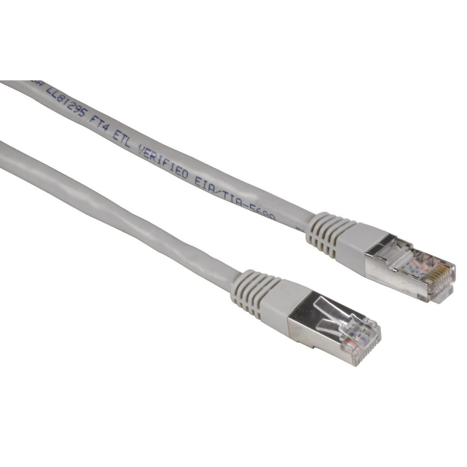 Мрежов кабел HAMA, 20141, CAT 5e, STP, RJ-45 - RJ-45, 7.5 m, Standard, Сив, булк опаковка