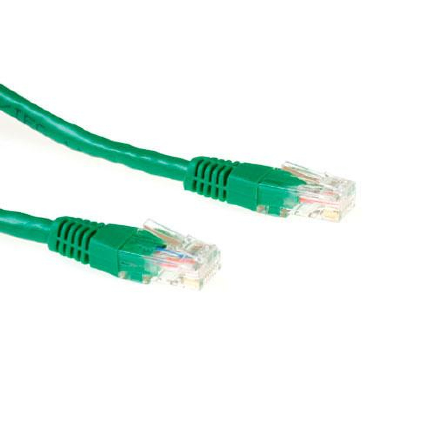 Мрежов пач кабел Ewent UTP CCA, CAT 6, RJ-45 - RJ-45, 5 m, Зелен, булк опаковка